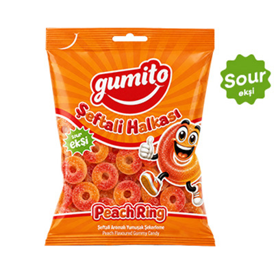 500g Gumito Şeftali Halkası
